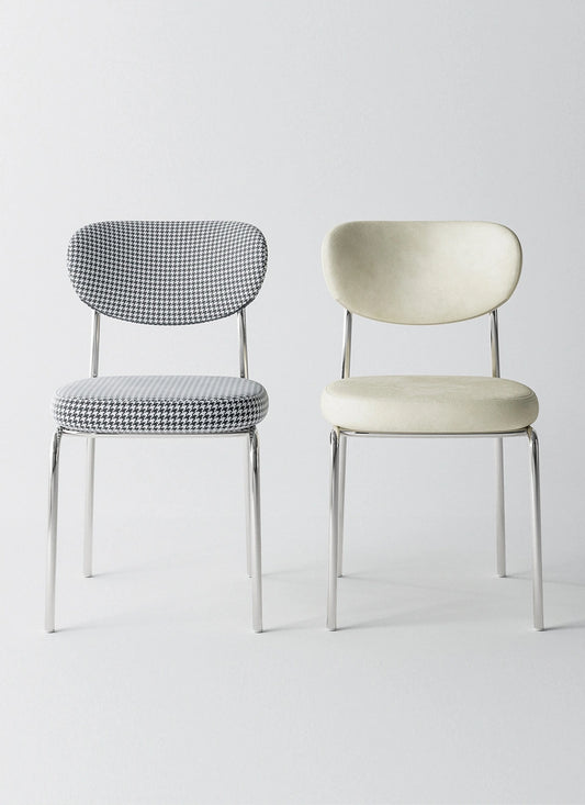 Mid-century chrome chair (2Color)