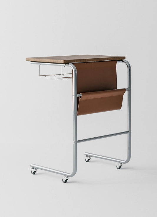 C-Shaped Rolling Side Table (3Color)