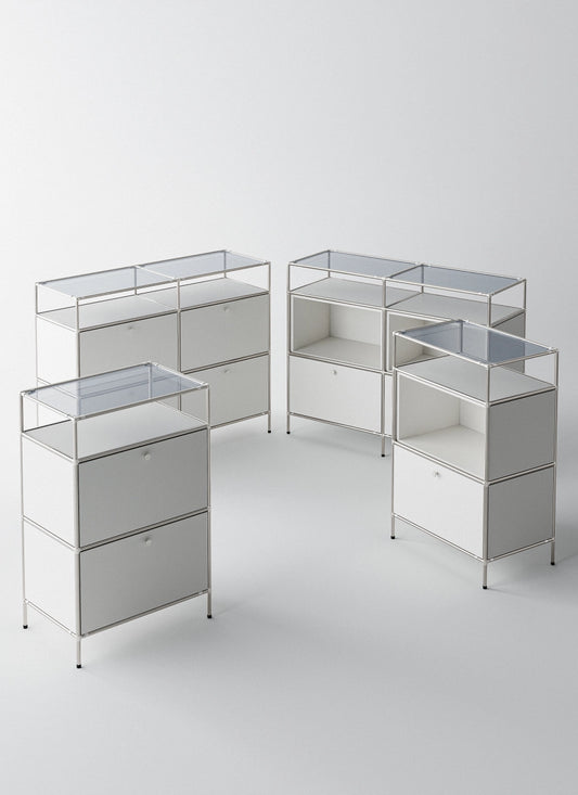 Open Drawer Cabinet Set