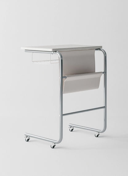 C-Shaped Rolling Side Table (3Color)