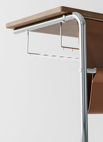 C-Shaped Rolling Side Table (3Color)