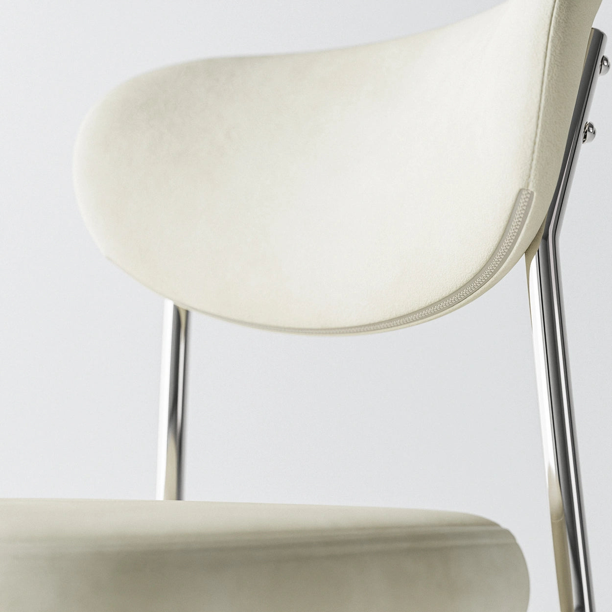 Mid-century chrome chair (2Color)
